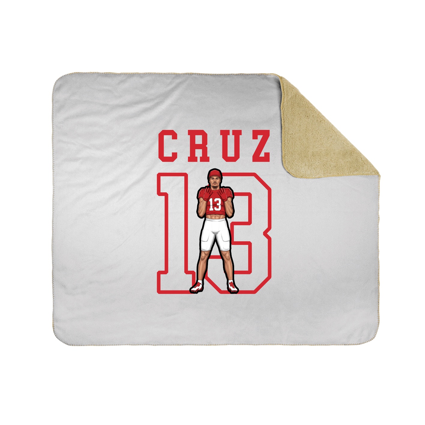 Throw Blanket — Shirsey in White