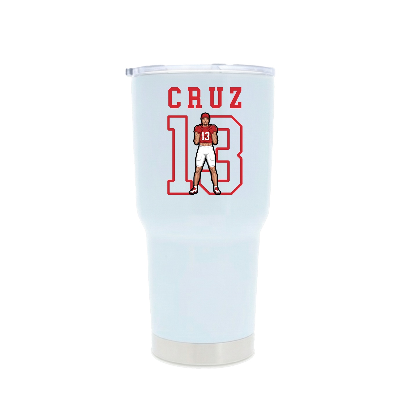 30oz Stainless Steel Tumbler — Shirsey in White