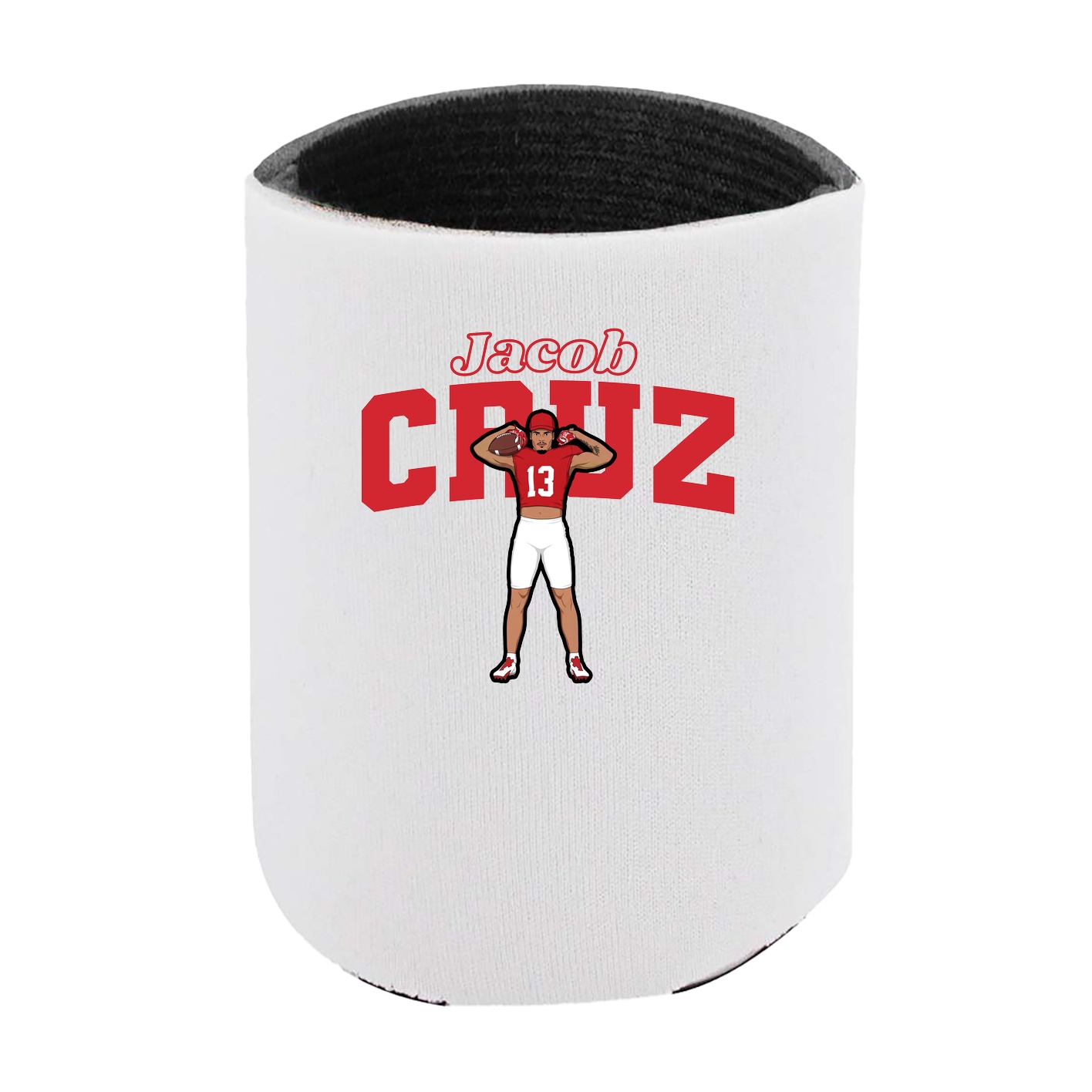 Can Holder — Name Arch in White