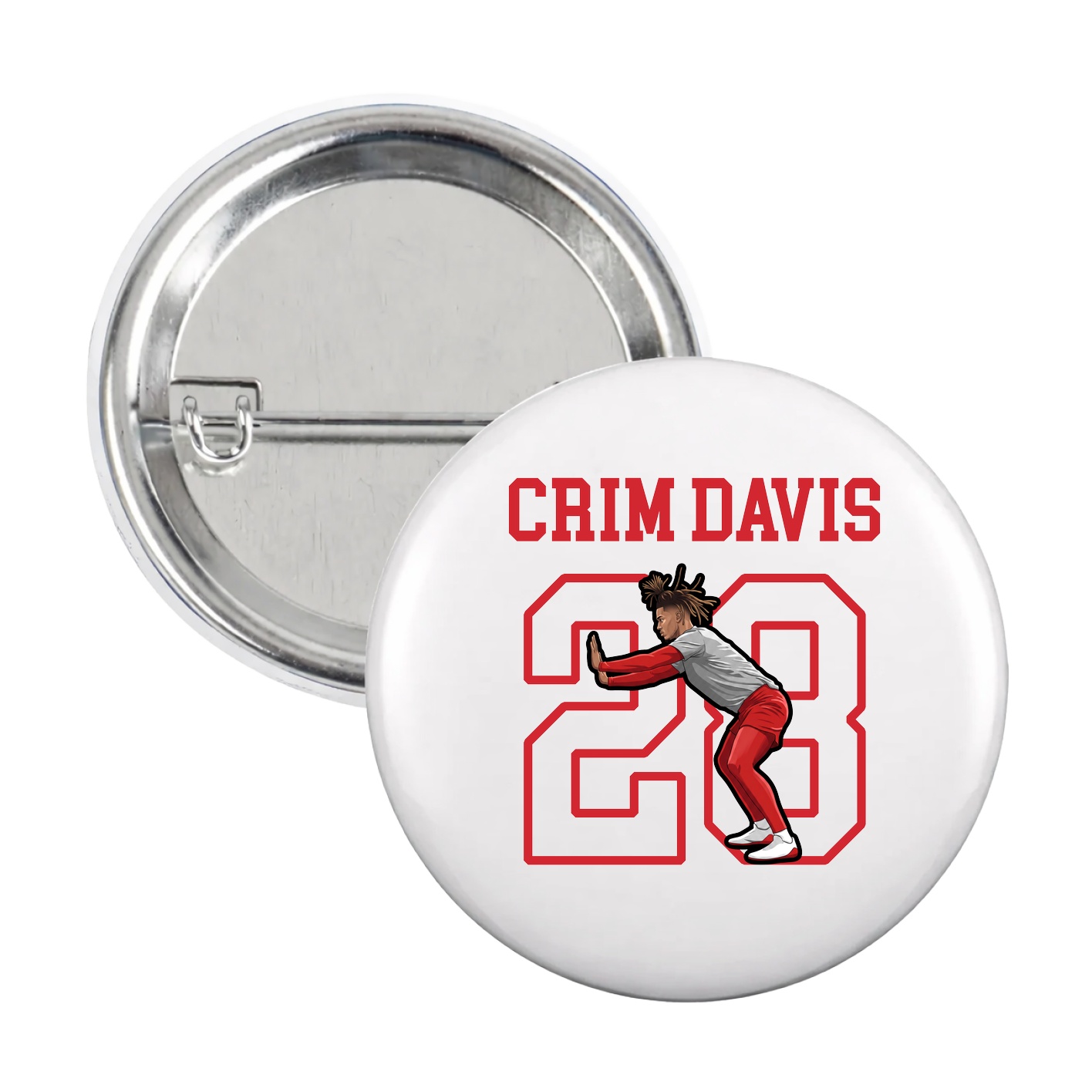 Game Day Button — Shirsey in White