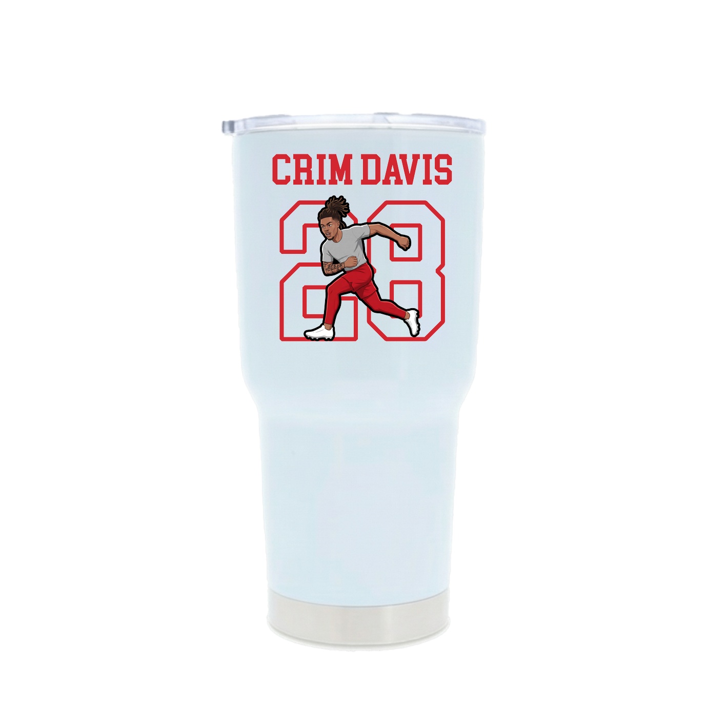 30oz Stainless Steel Tumbler — Shirsey in White