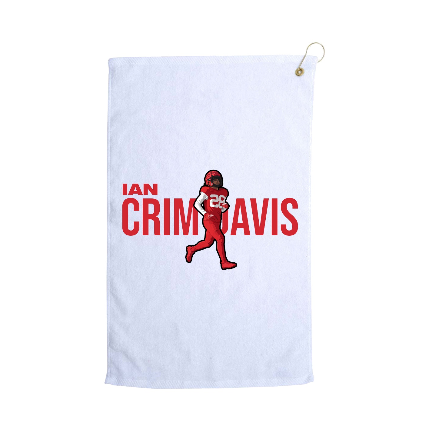 Golf Towel — Player Name in White