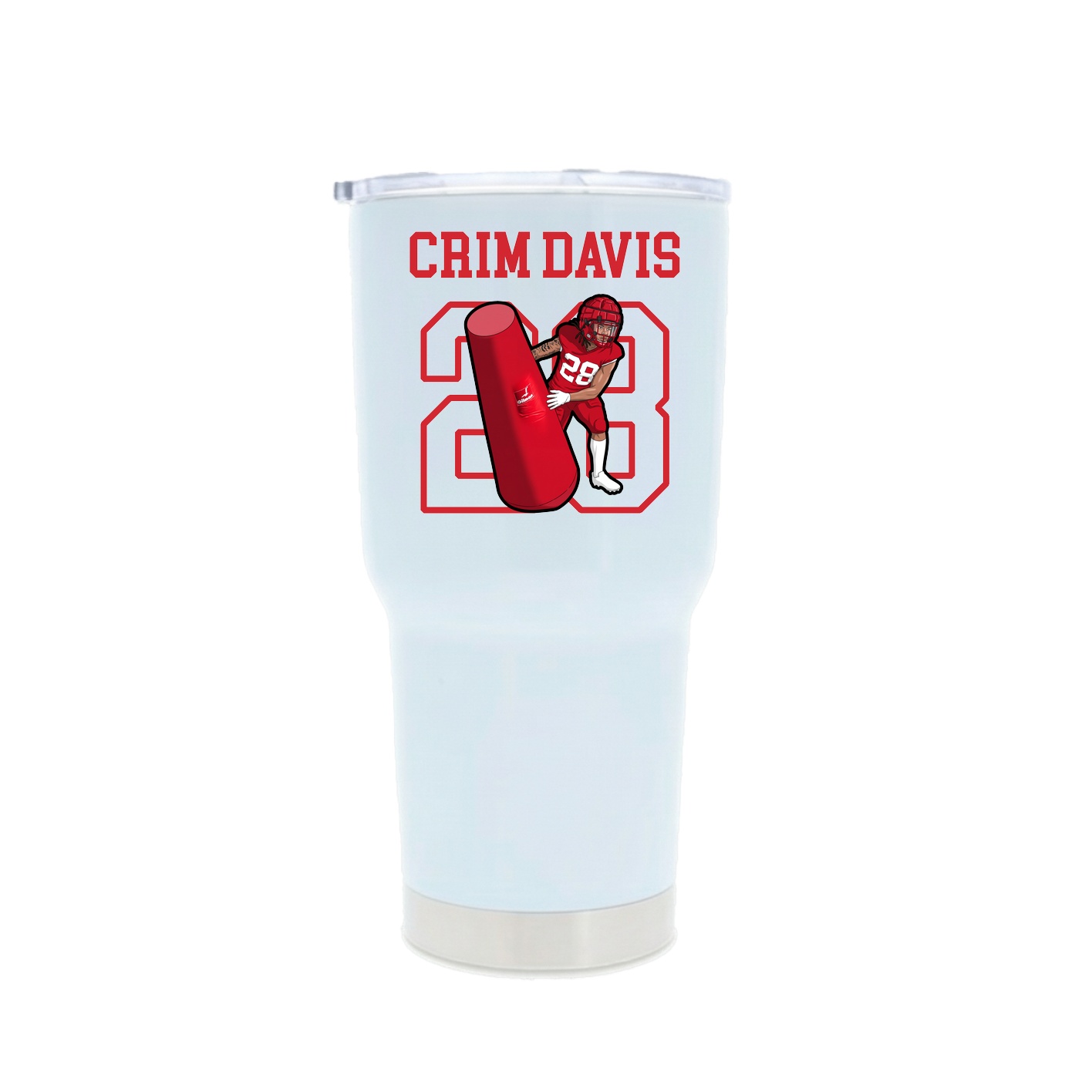 30oz Stainless Steel Tumbler — Shirsey in White
