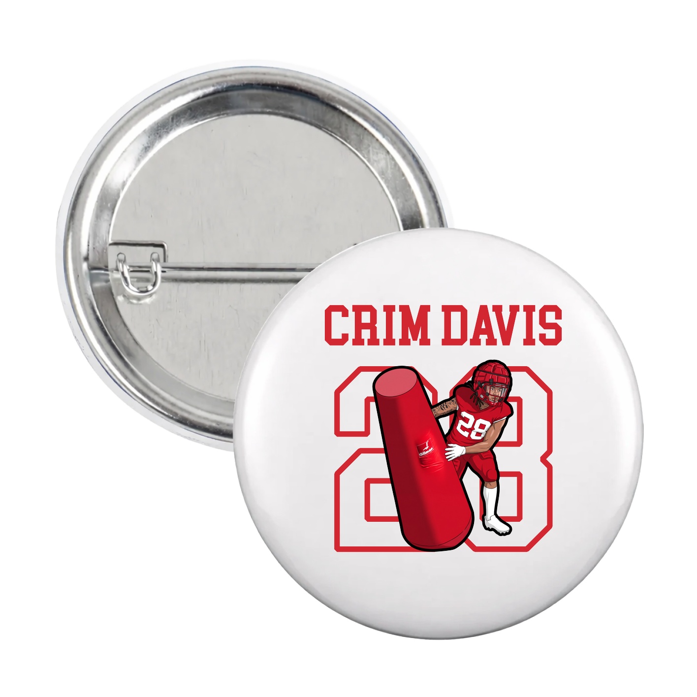 Game Day Button — Shirsey in White