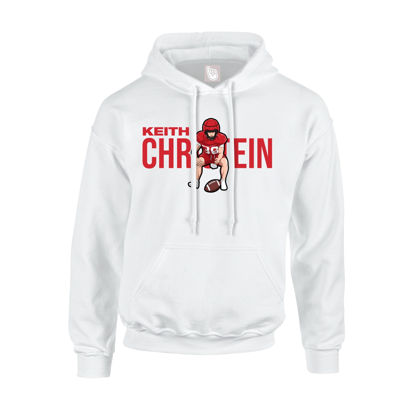 Hoodie — Player Name in White