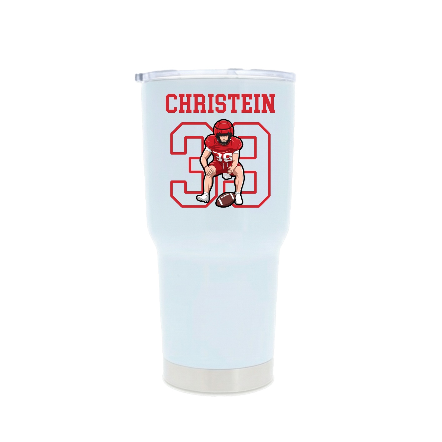 30oz Stainless Steel Tumbler — Shirsey in White
