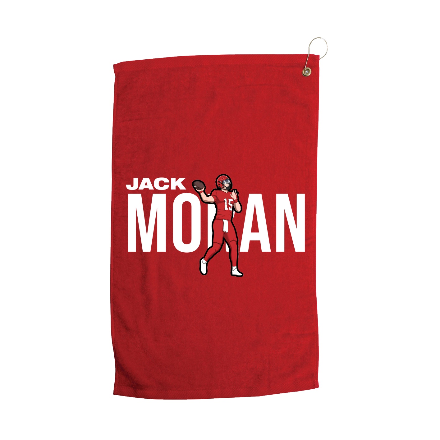 Golf Towel — Player Name in Red