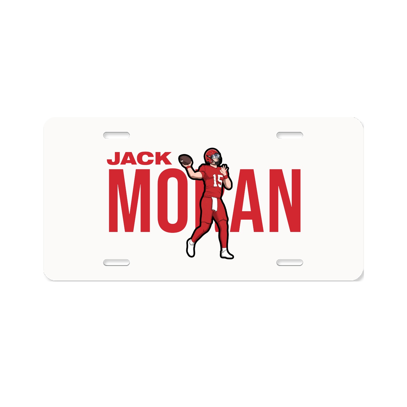 License Plate — Player Name in Classic