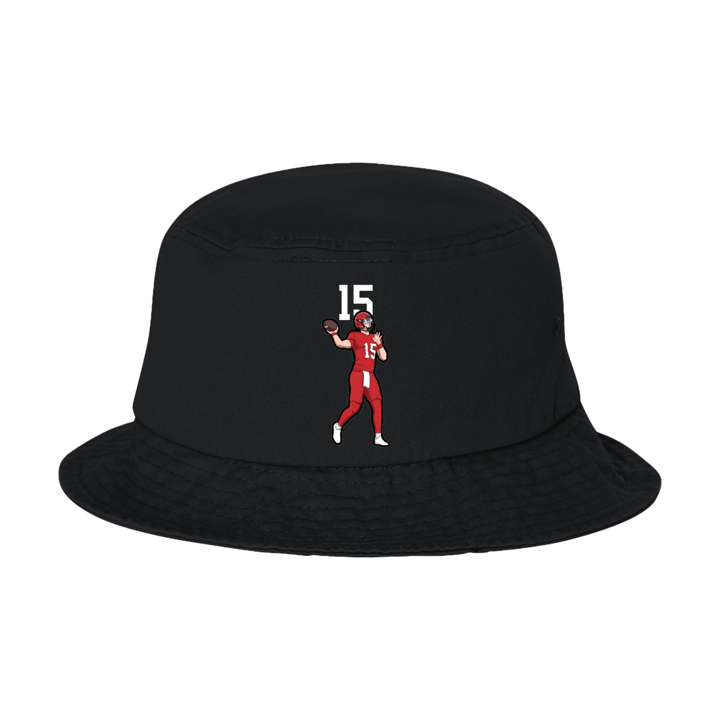 Bucket Cap — Number Top in Black
