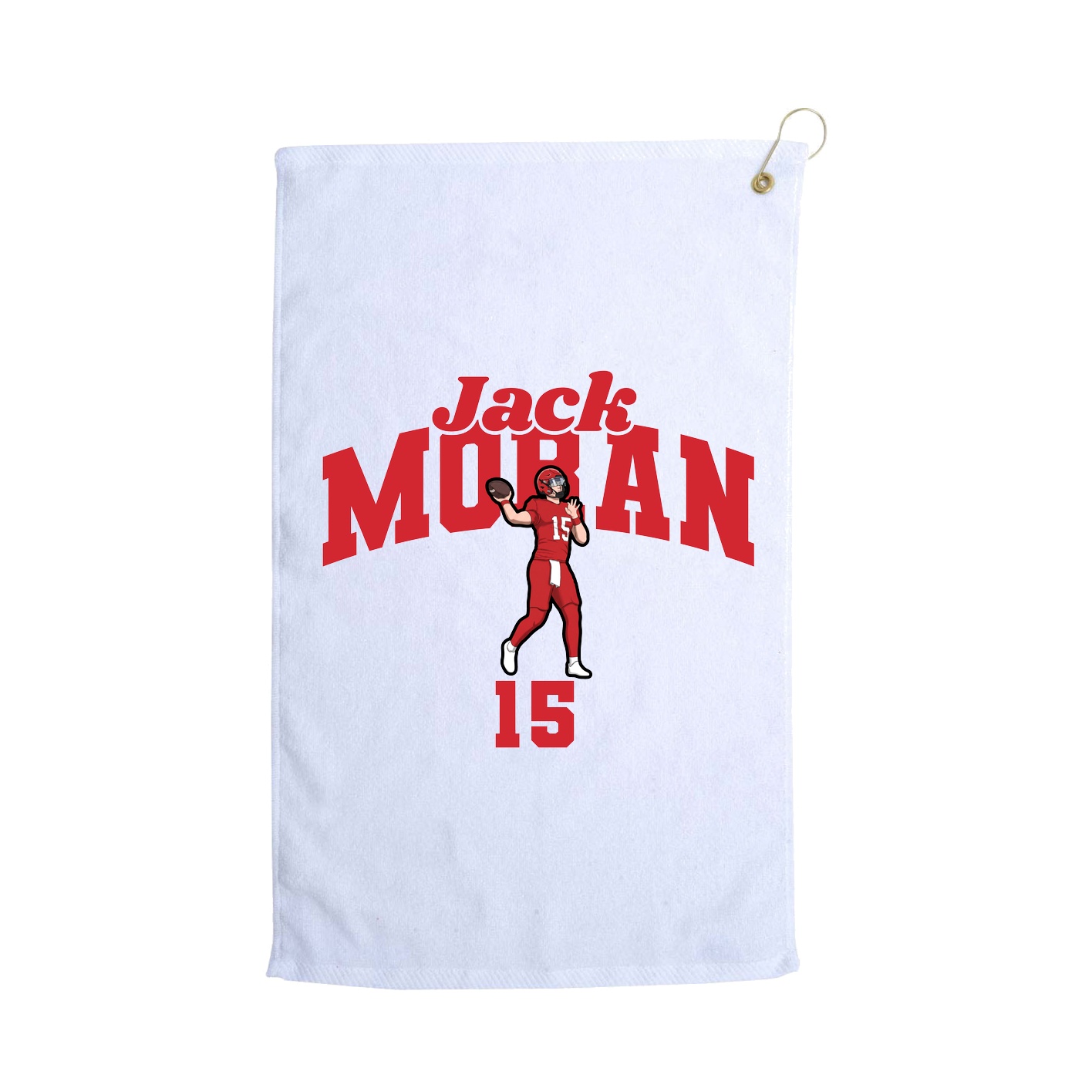 Golf Towel — Signature Arch in White