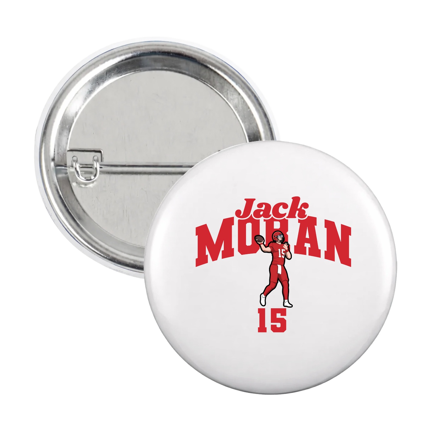 Game Day Button — Signature Arch in White