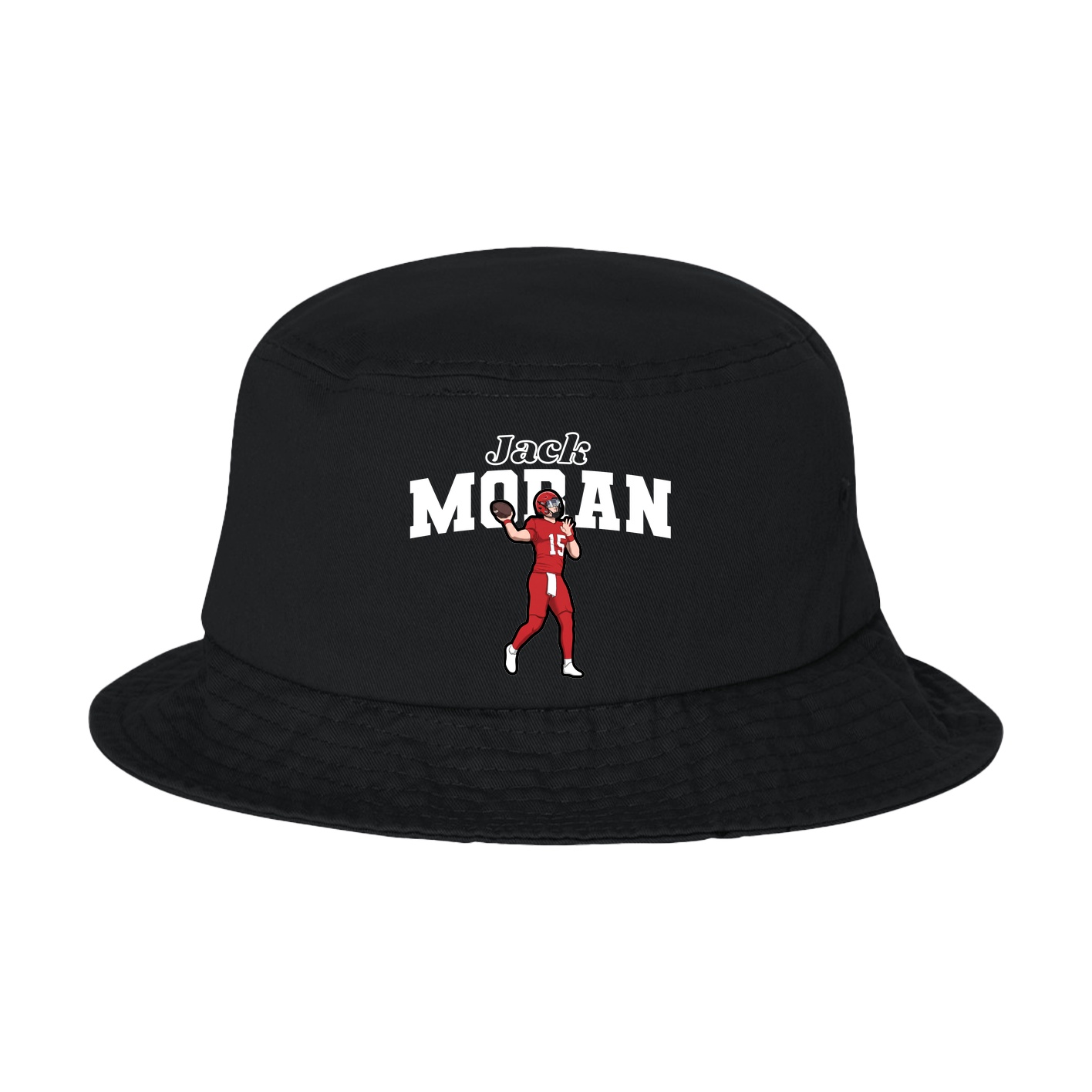 Bucket Cap — Name Arch in Black