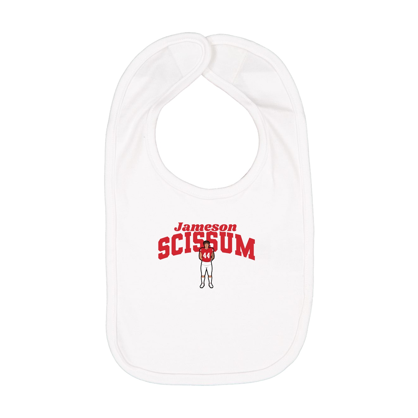 Infant Bib — Signature Arch in White
