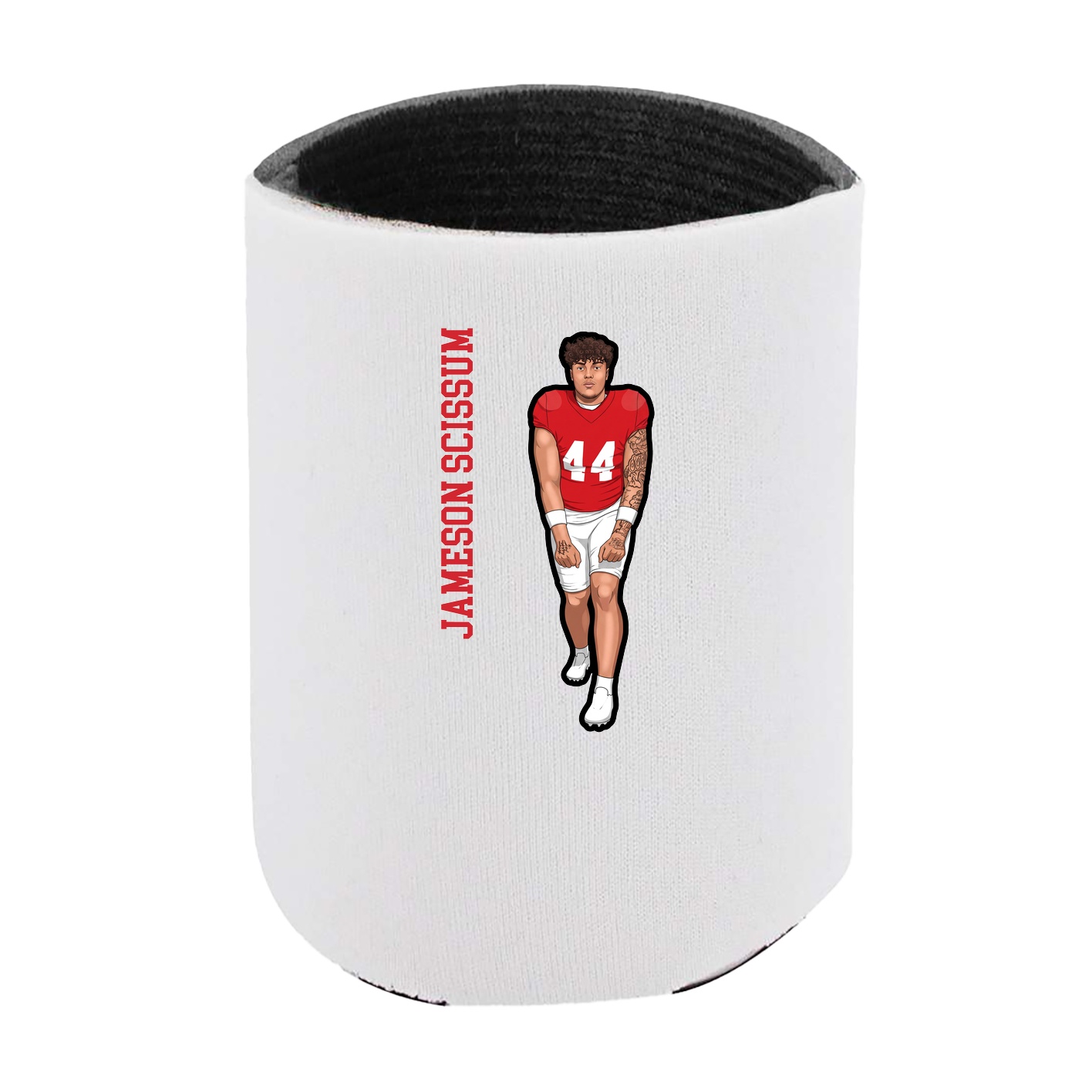 Can Holder — Name Vertical in White