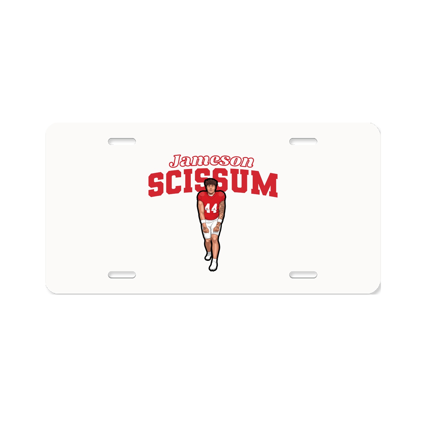 License Plate — Name Arch in Classic