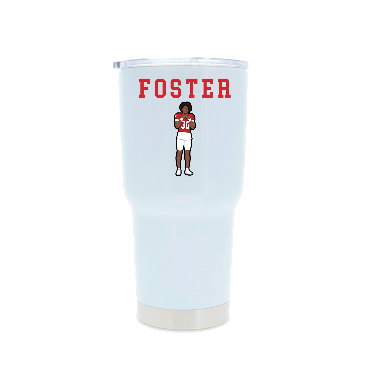 30oz Stainless Steel Tumbler — Shirsey in White