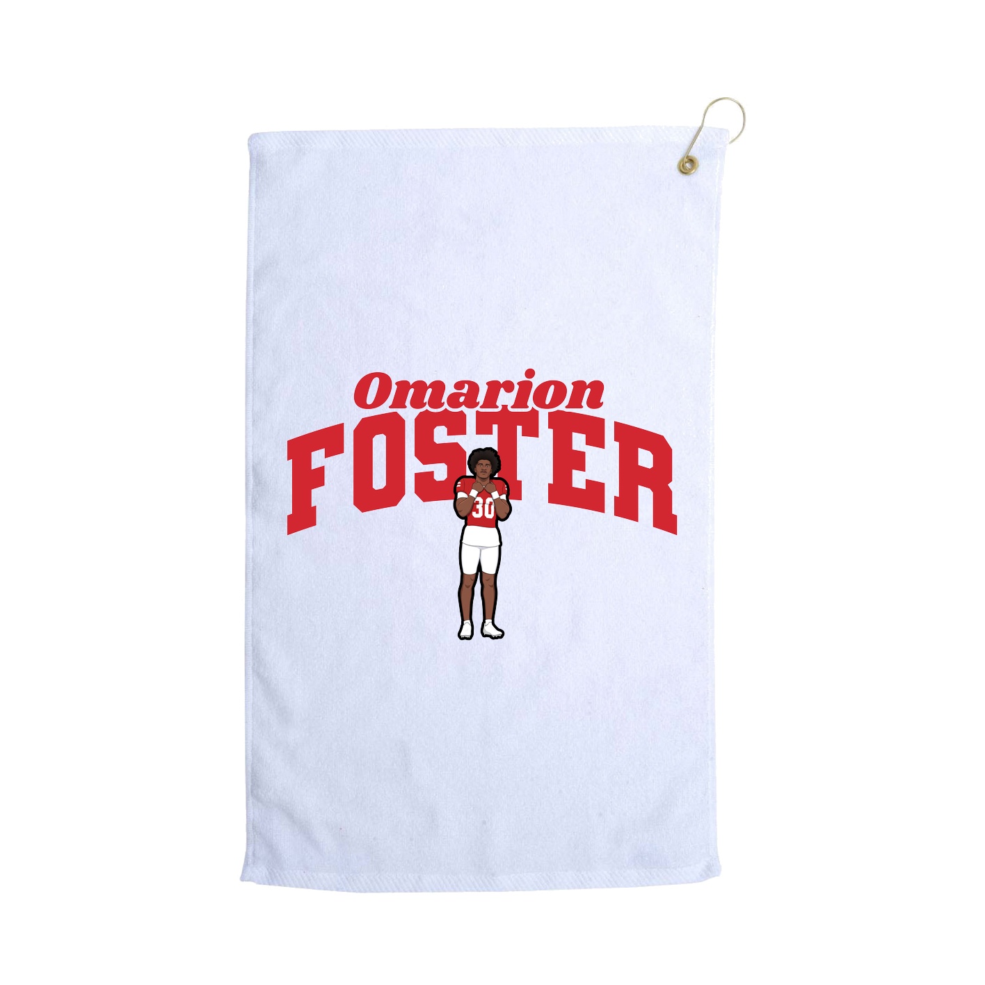 Golf Towel — Signature Arch in White