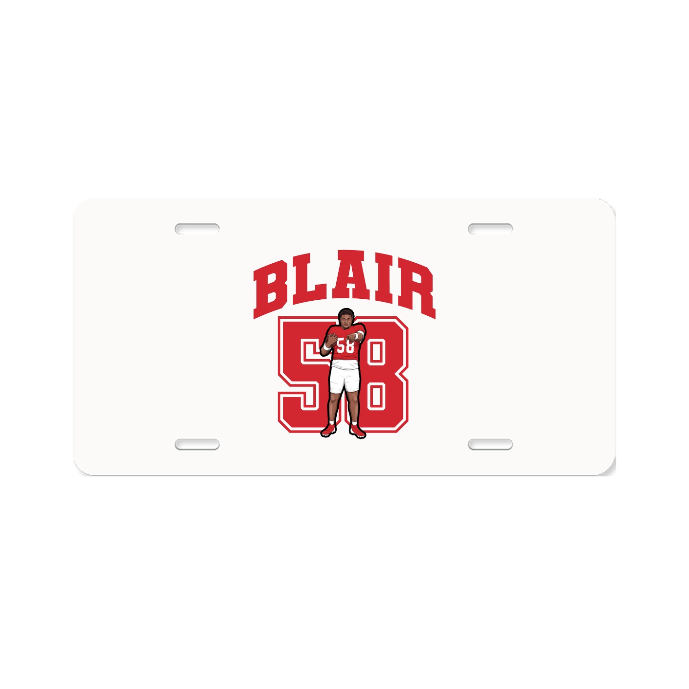 License Plate — Number in Classic