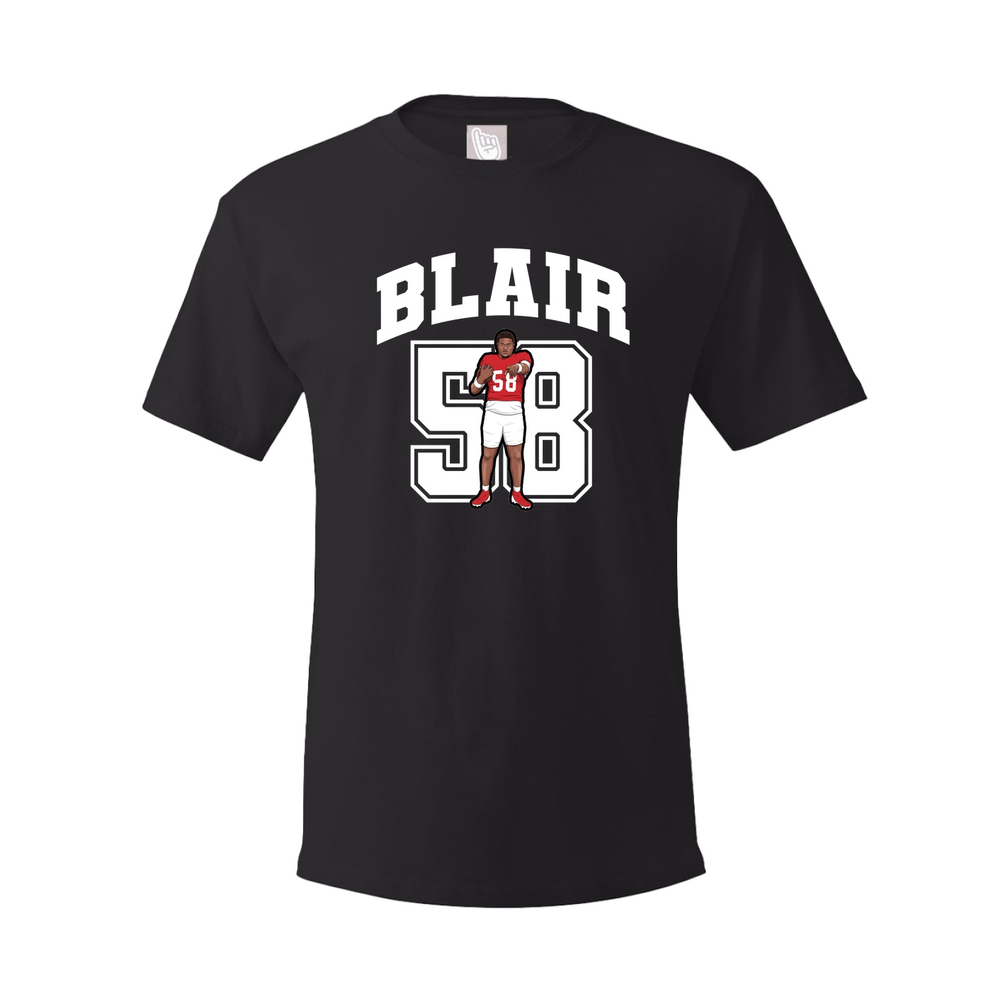 Youth Tee — Number in Black
