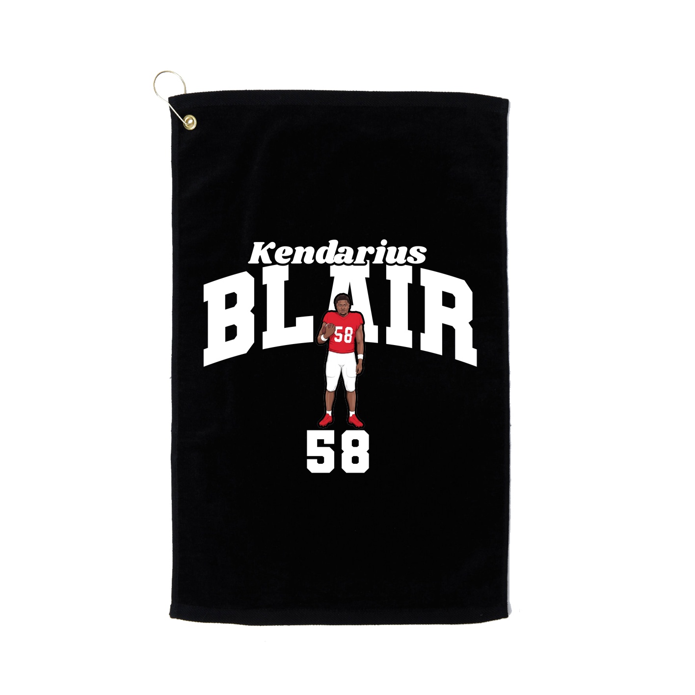 Golf Towel — Signature Arch in Black