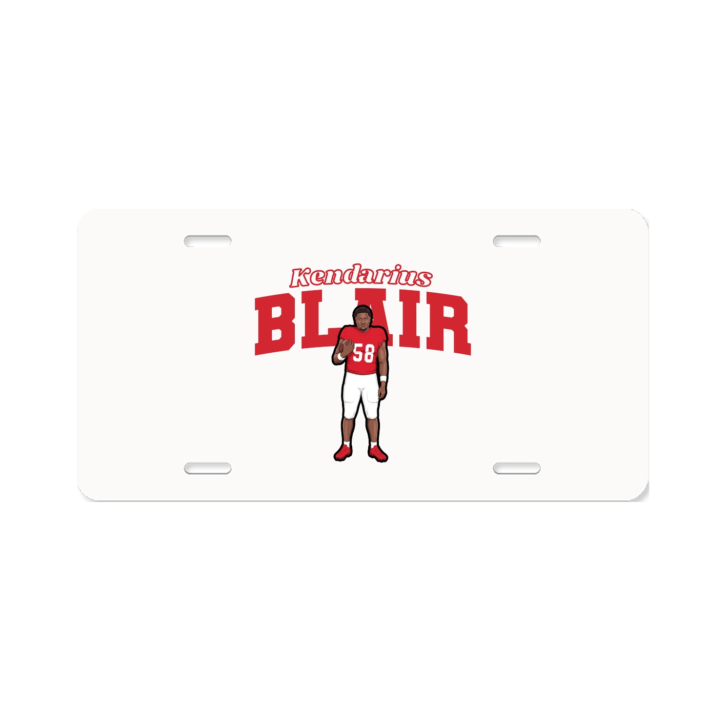 License Plate — Name Arch in Classic