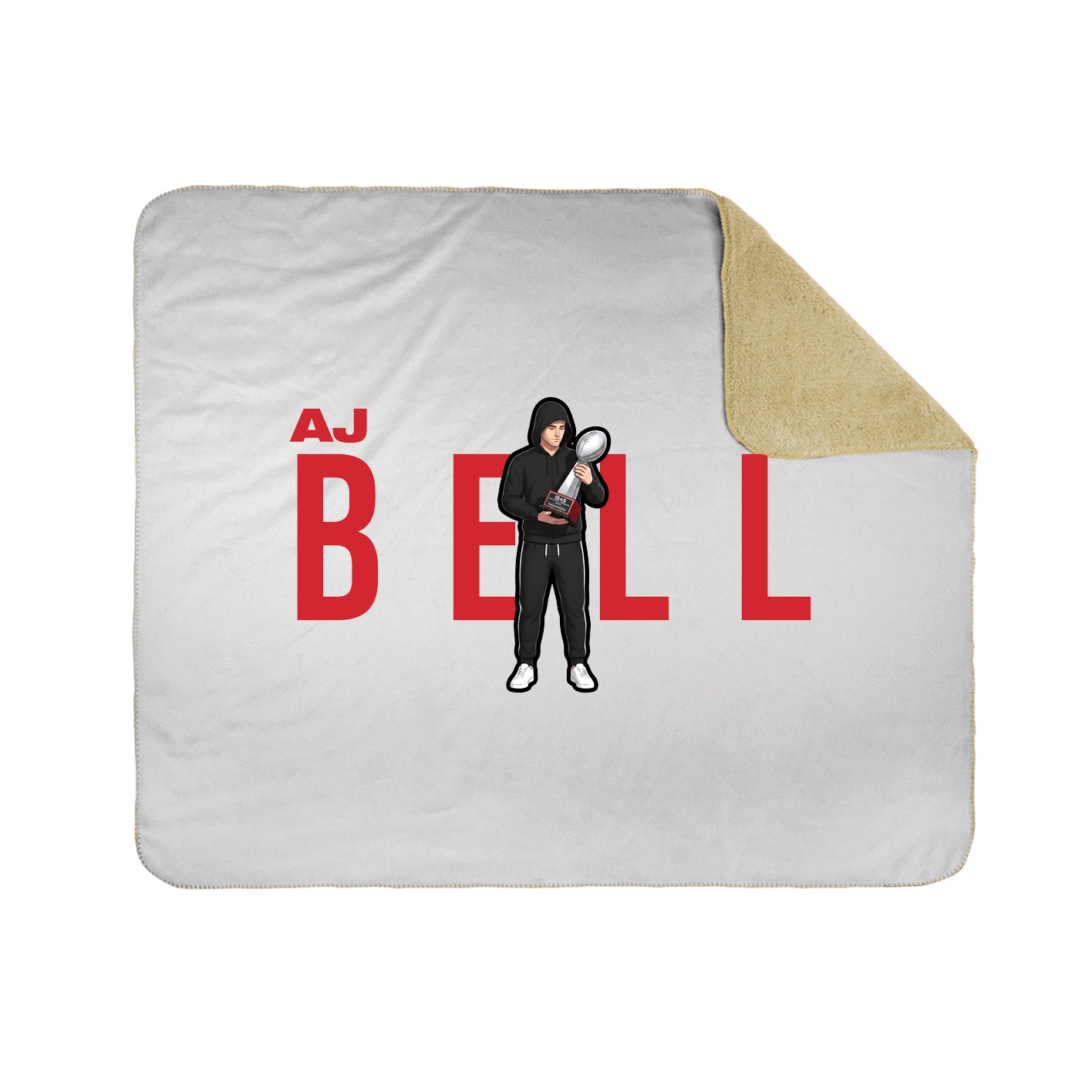 Throw Blanket — Player Name in White