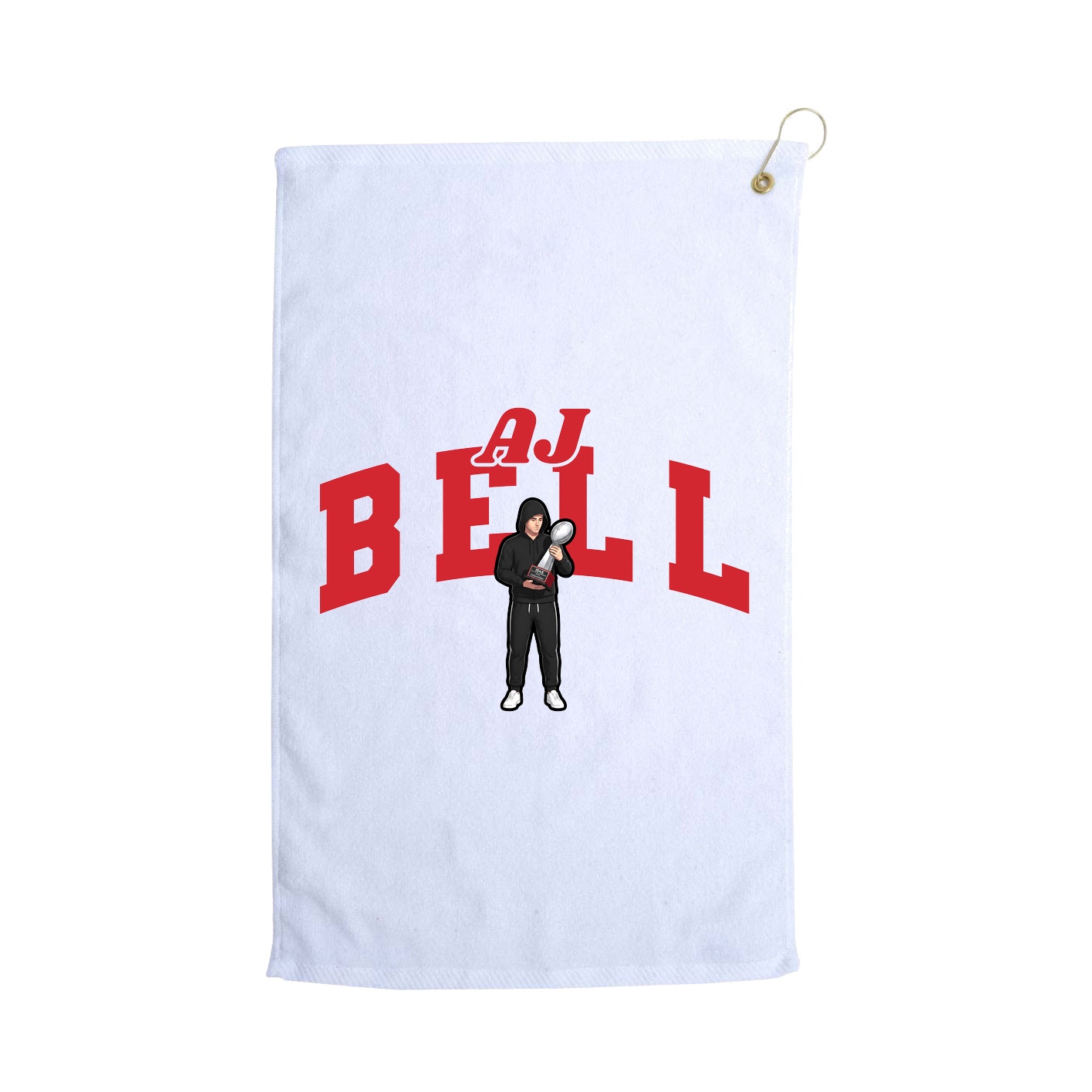 Golf Towel — Signature Arch in White
