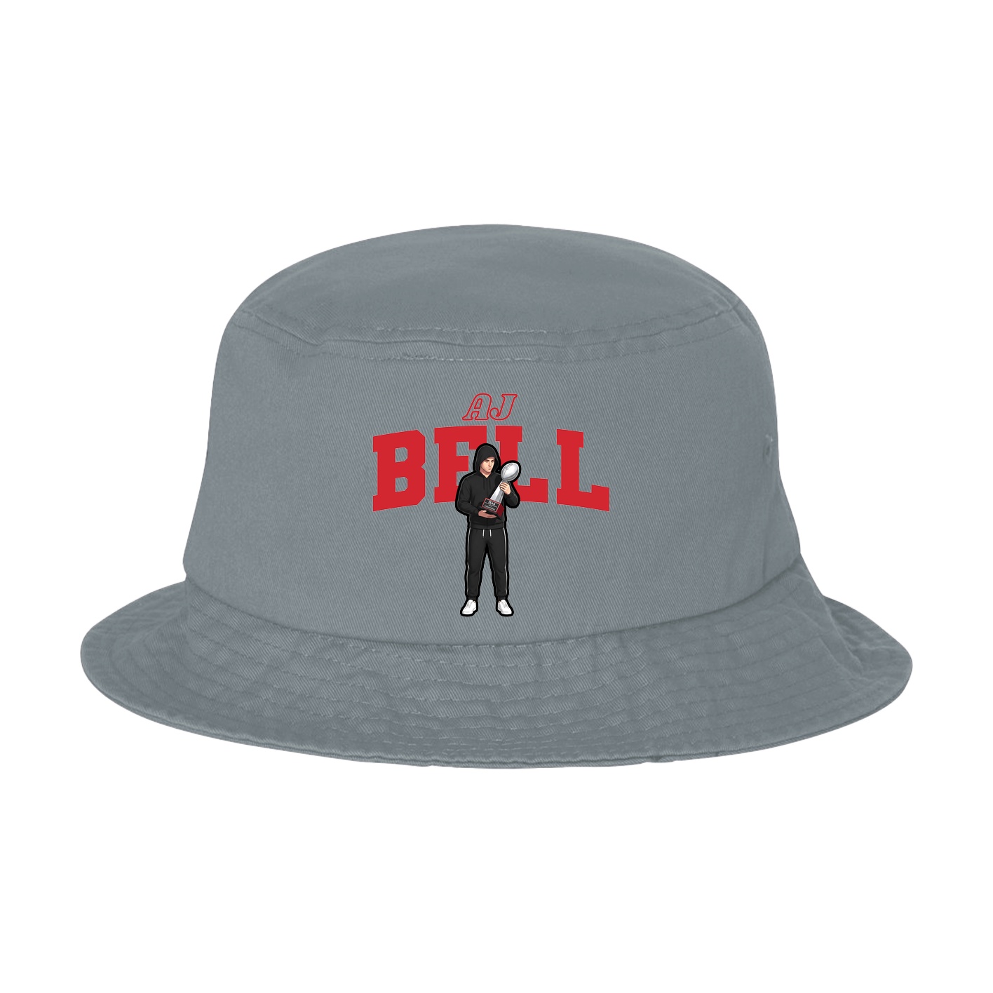 Bucket Cap — Name Arch in Grey