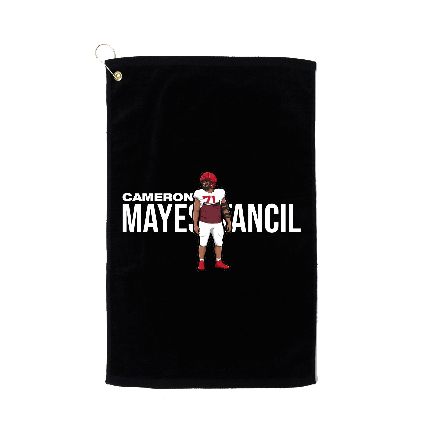 Golf Towel — Player Name in Black