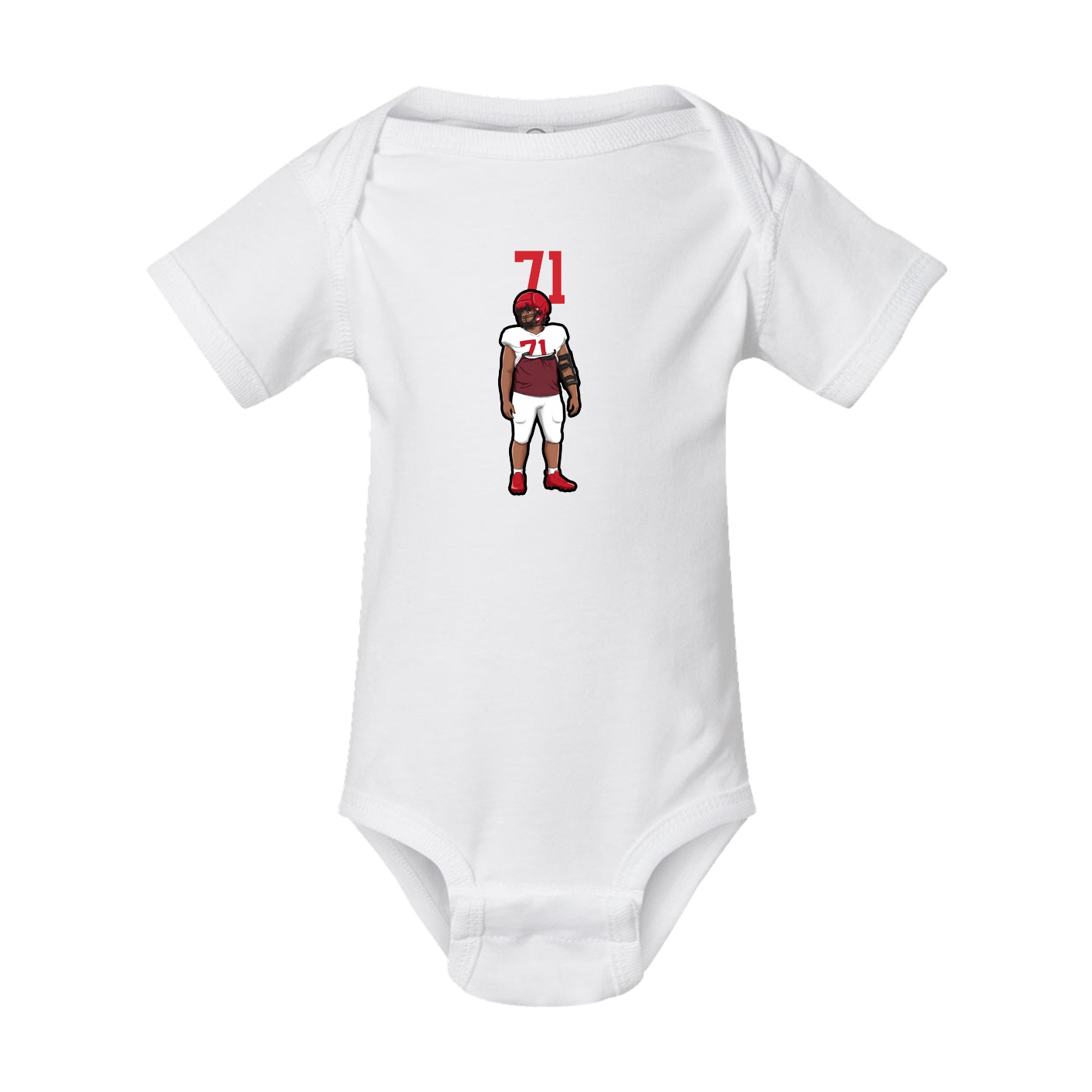 Baby Onesie — Number Top in White