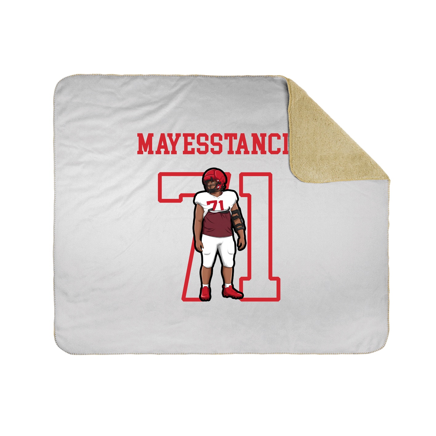 Throw Blanket — Shirsey in White