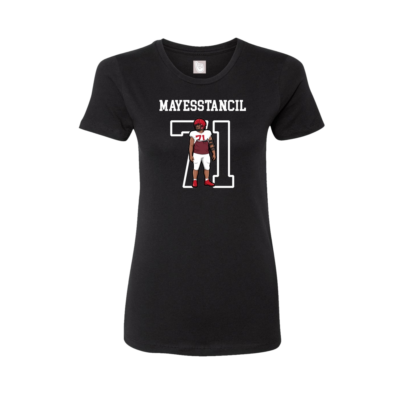 Fitted Women's Tee — Shirsey in Black