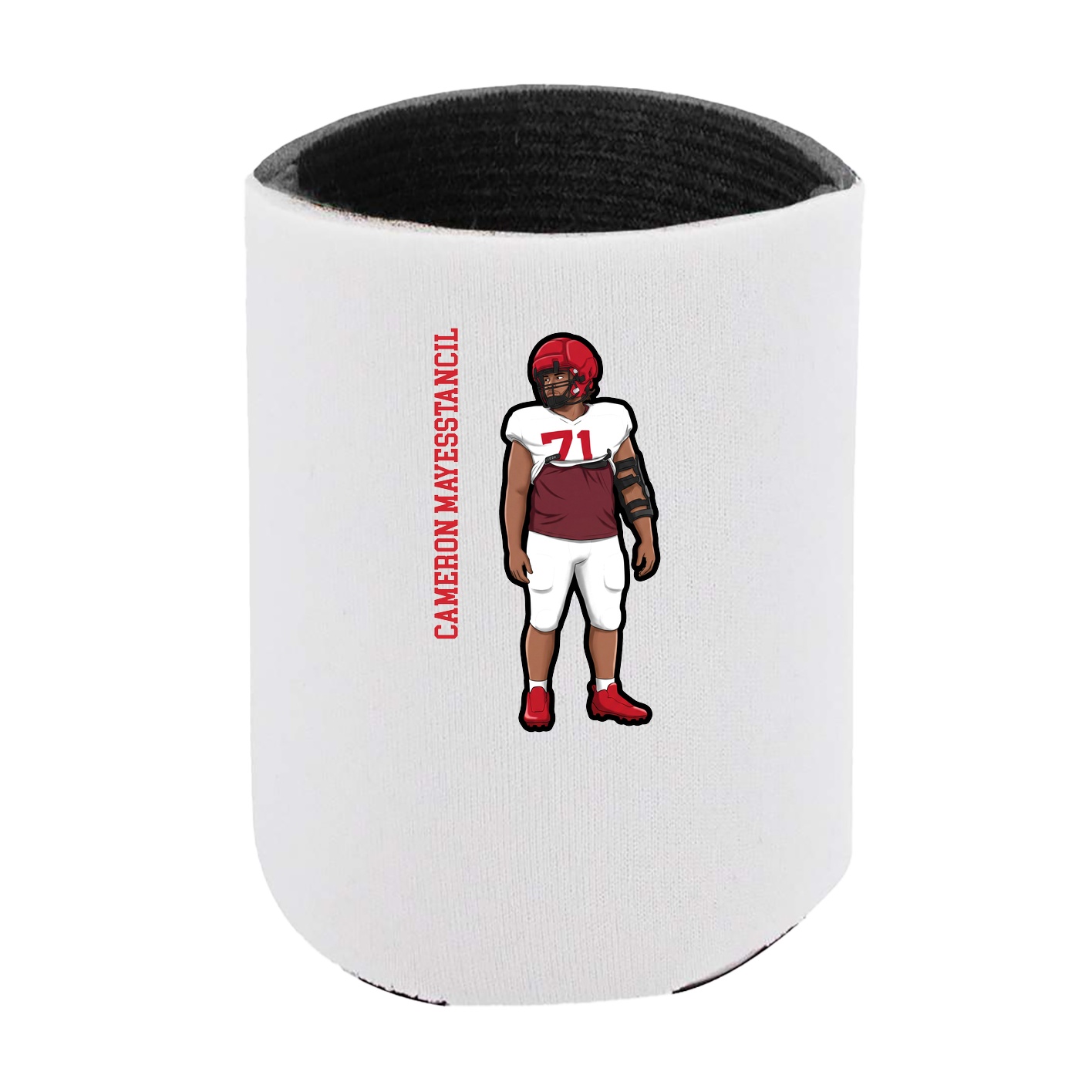 Can Holder — Name Vertical in White