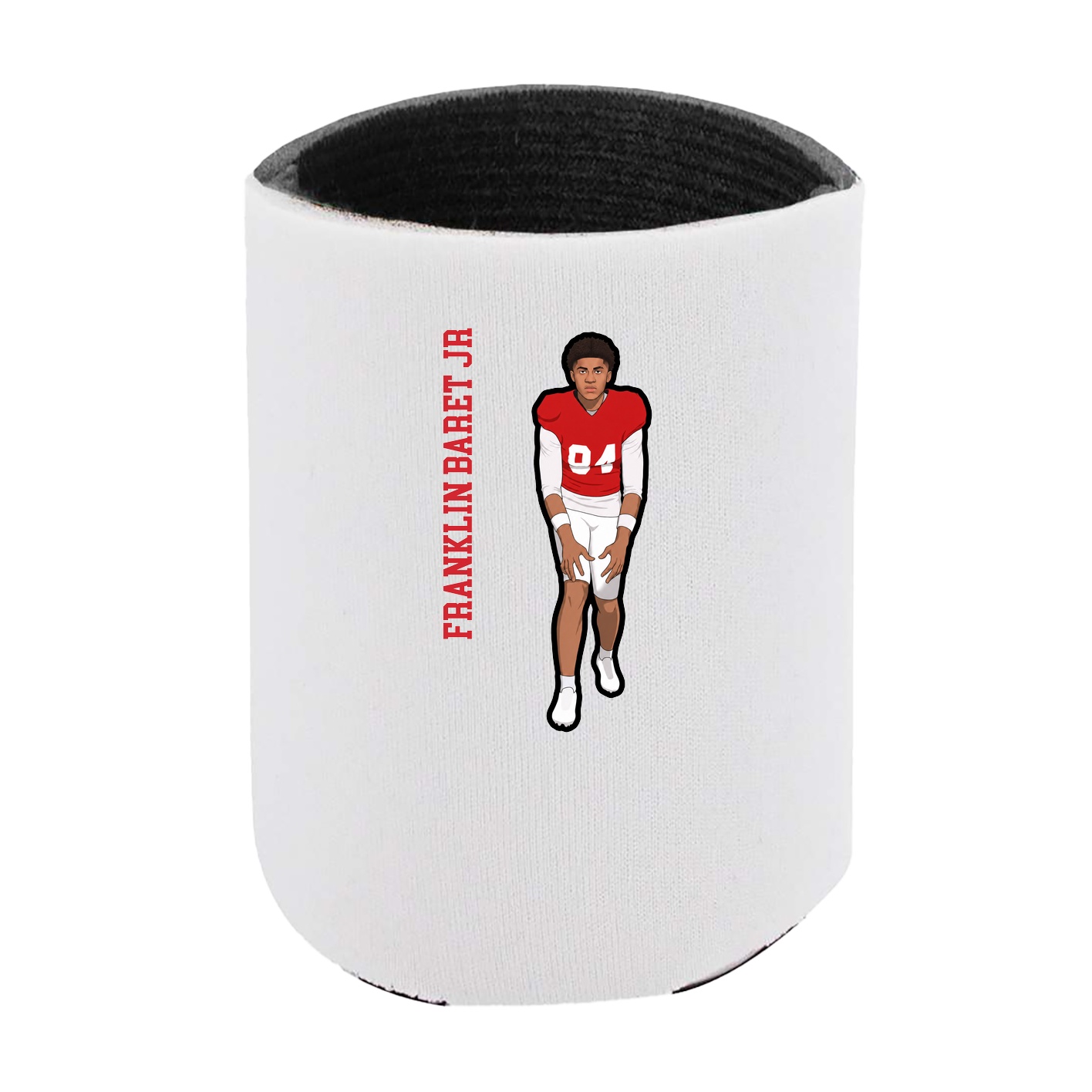 Can Holder — Name Vertical in White
