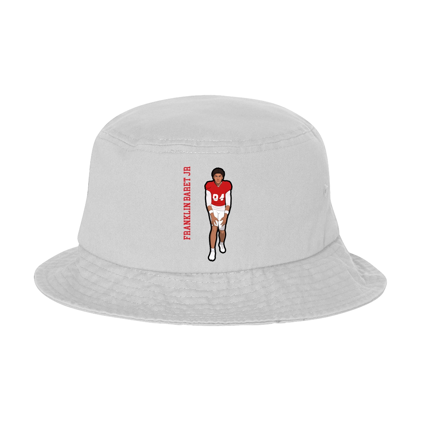 Bucket Cap — Name Vertical in White
