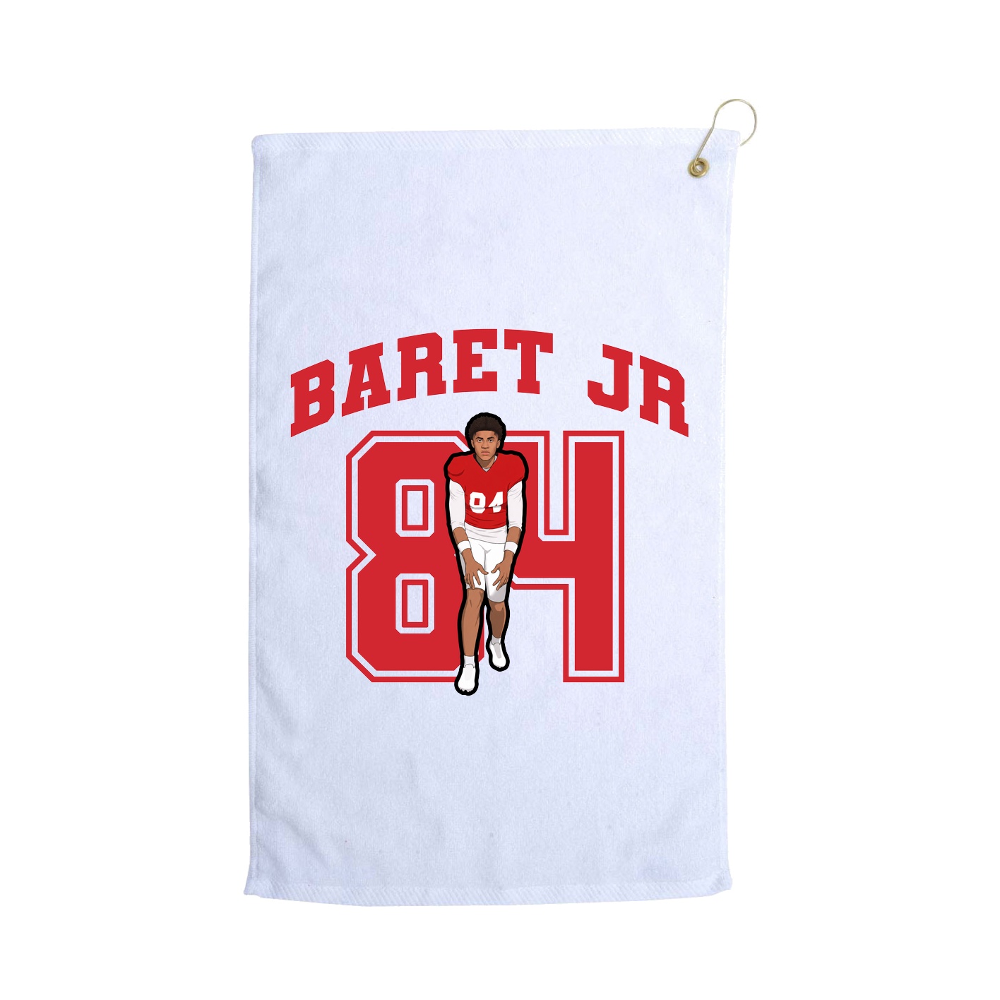 Golf Towel — Number in White
