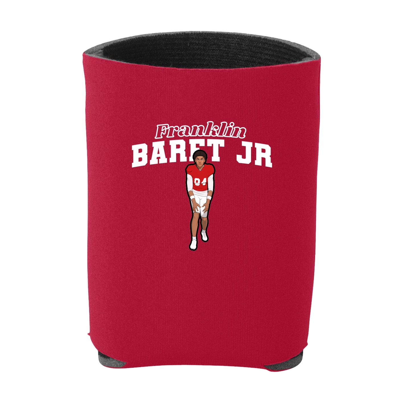 Can Holder — Name Arch in Red