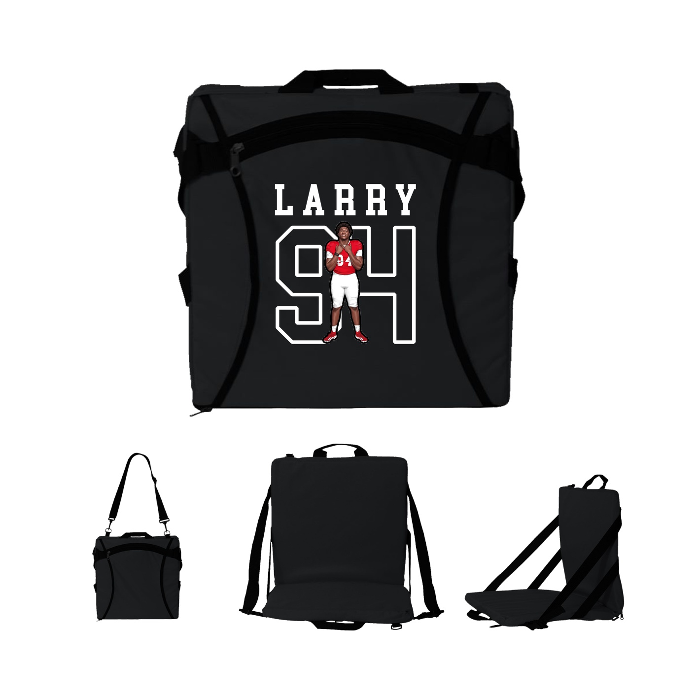 Folding Stadium Seat — Shirsey in Black