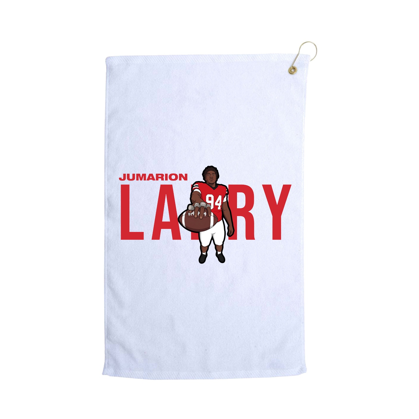 Golf Towel — Player Name in White