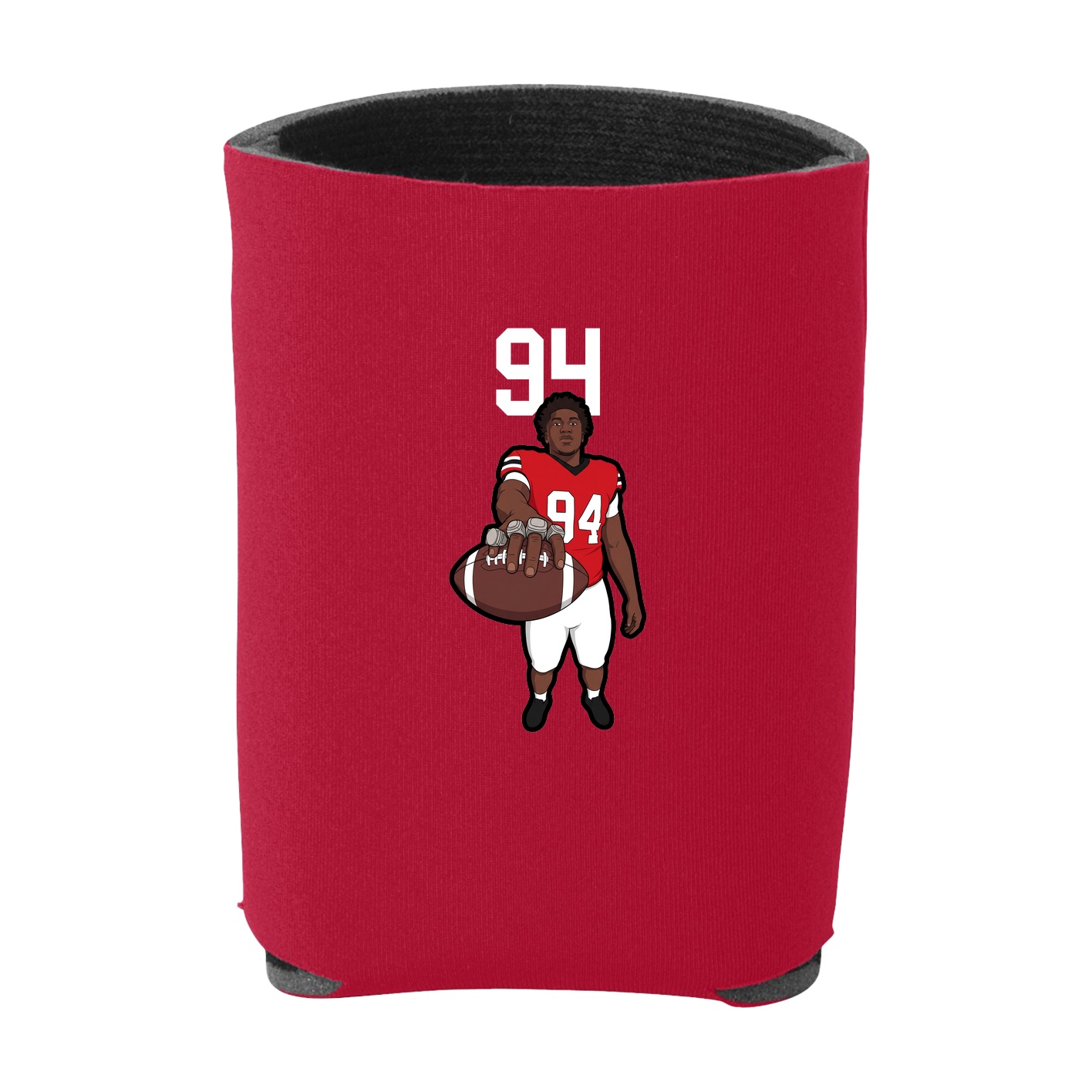 Can Holder — Number Top in Red