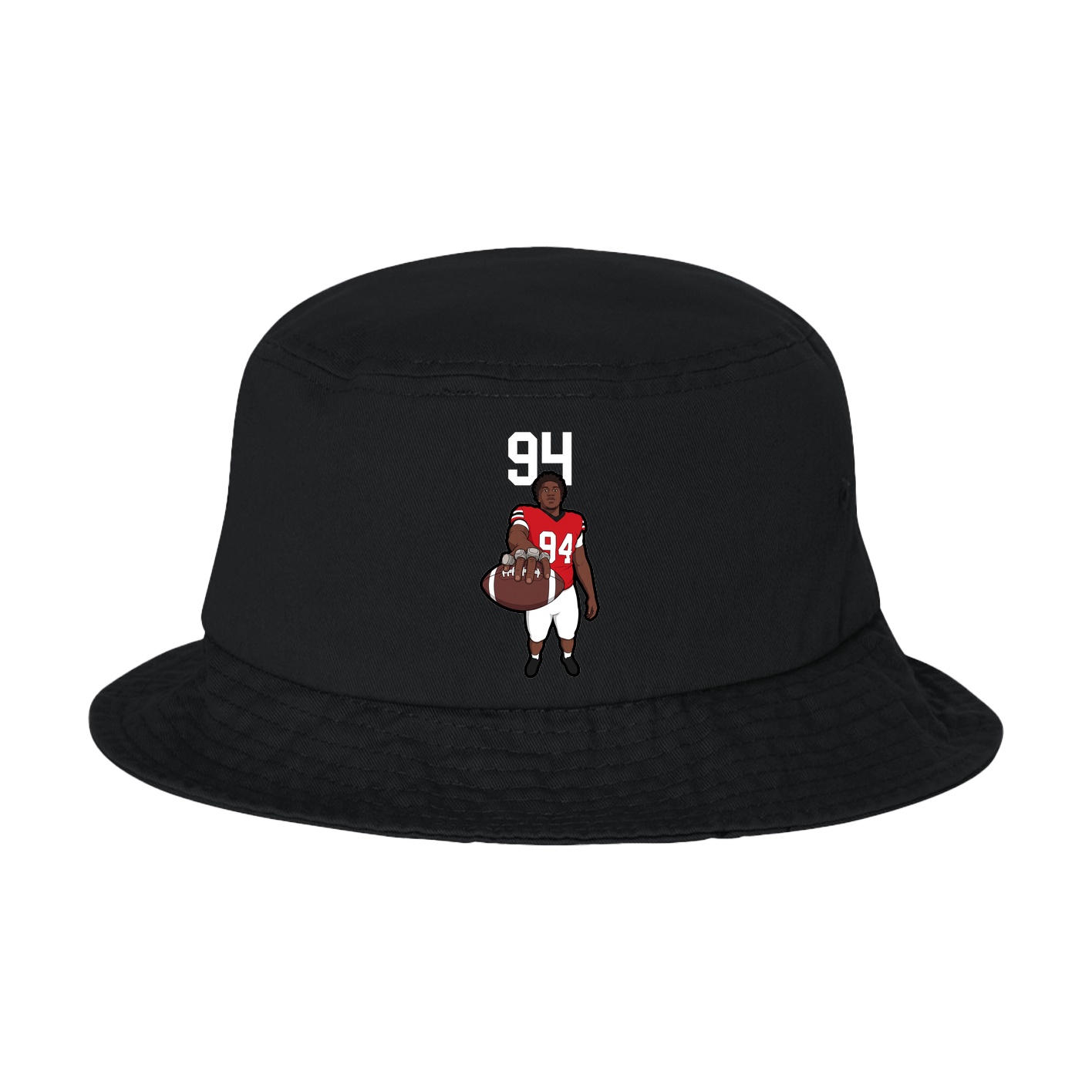 Bucket Cap — Number Top in Black