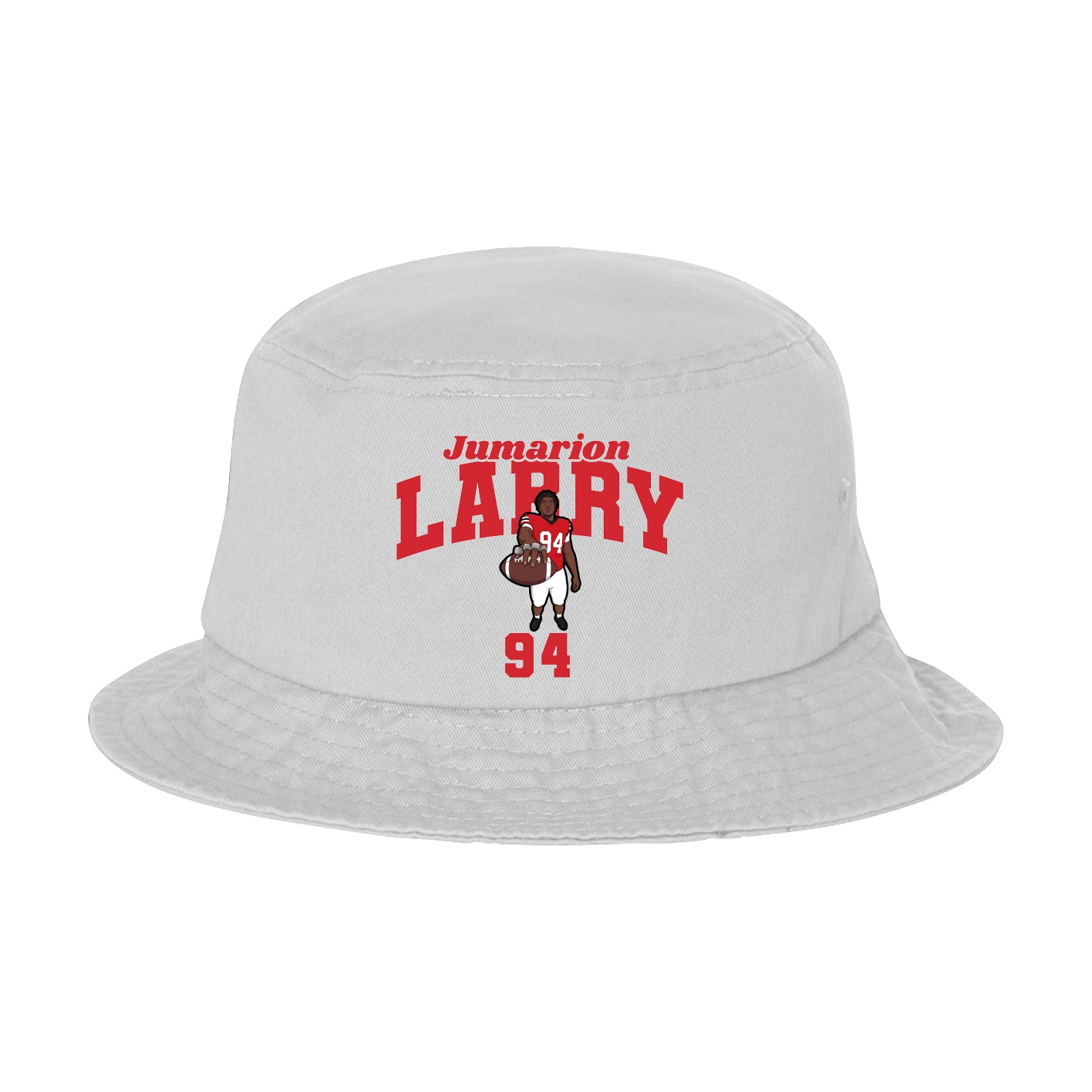 Bucket Cap — Signature Arch in White