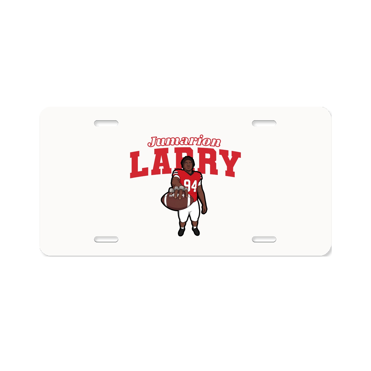 License Plate — Name Arch in Classic
