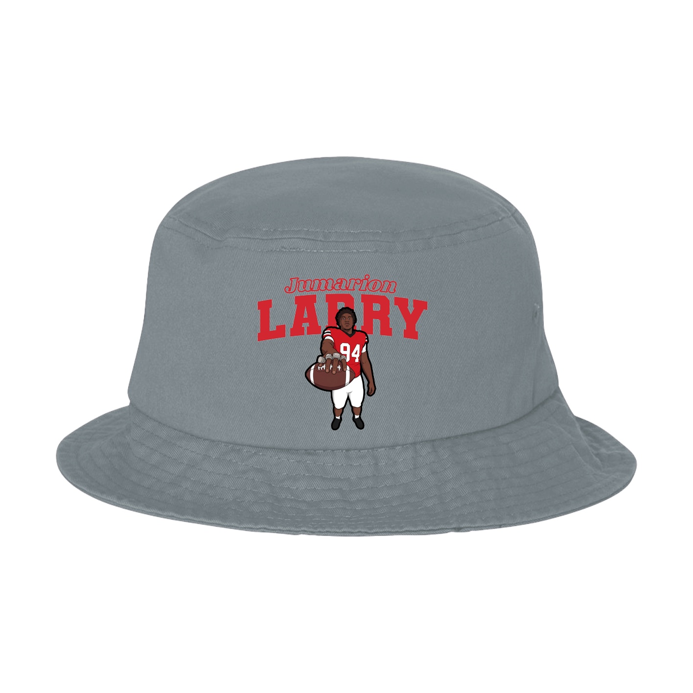 Bucket Cap — Name Arch in Grey