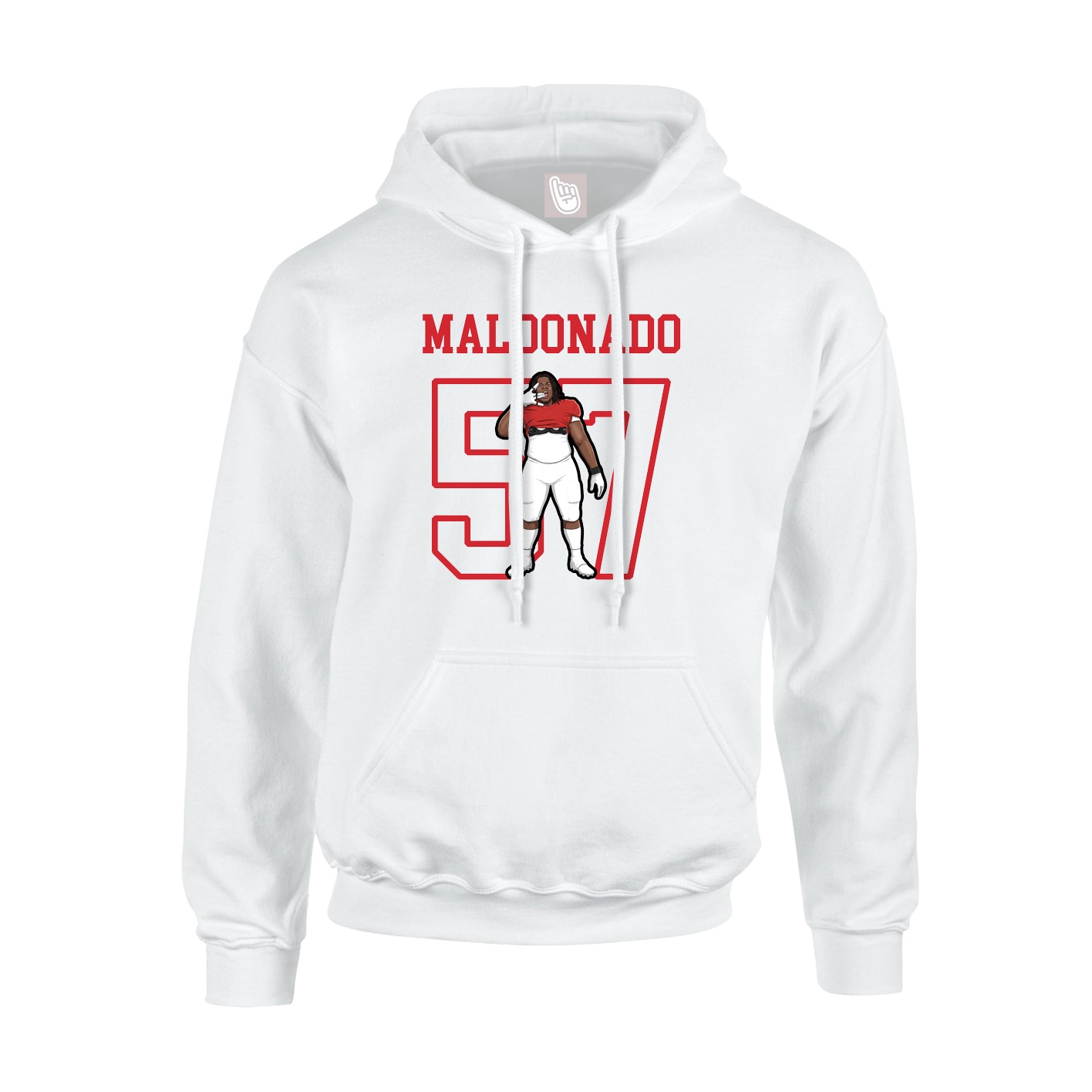 Hoodie — Shirsey in White