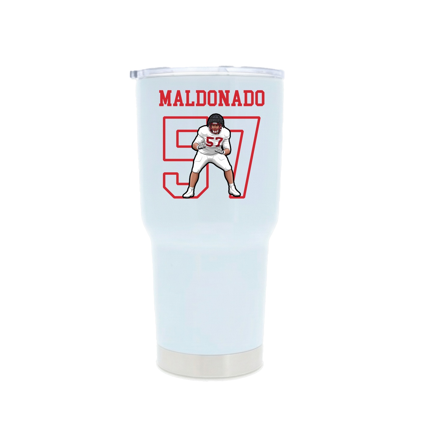 30oz Stainless Steel Tumbler — Shirsey in White