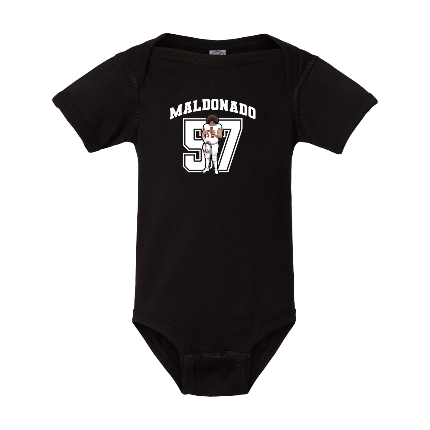 Baby Onesie — Number in Black