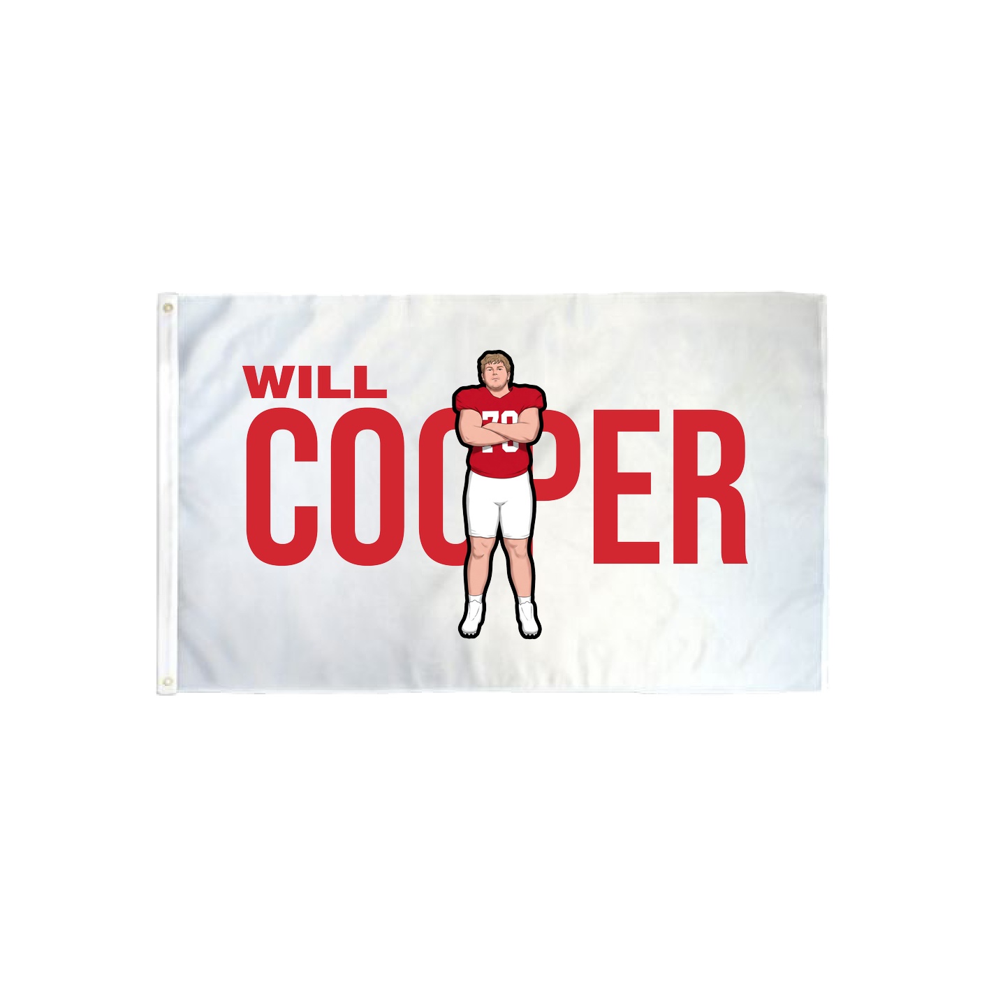 3x5 Flag — Player Name in Classic