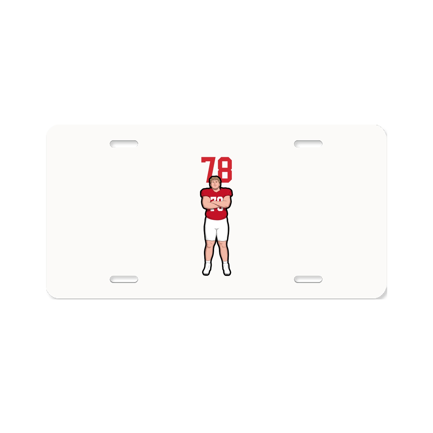 License Plate — Number Top in Classic