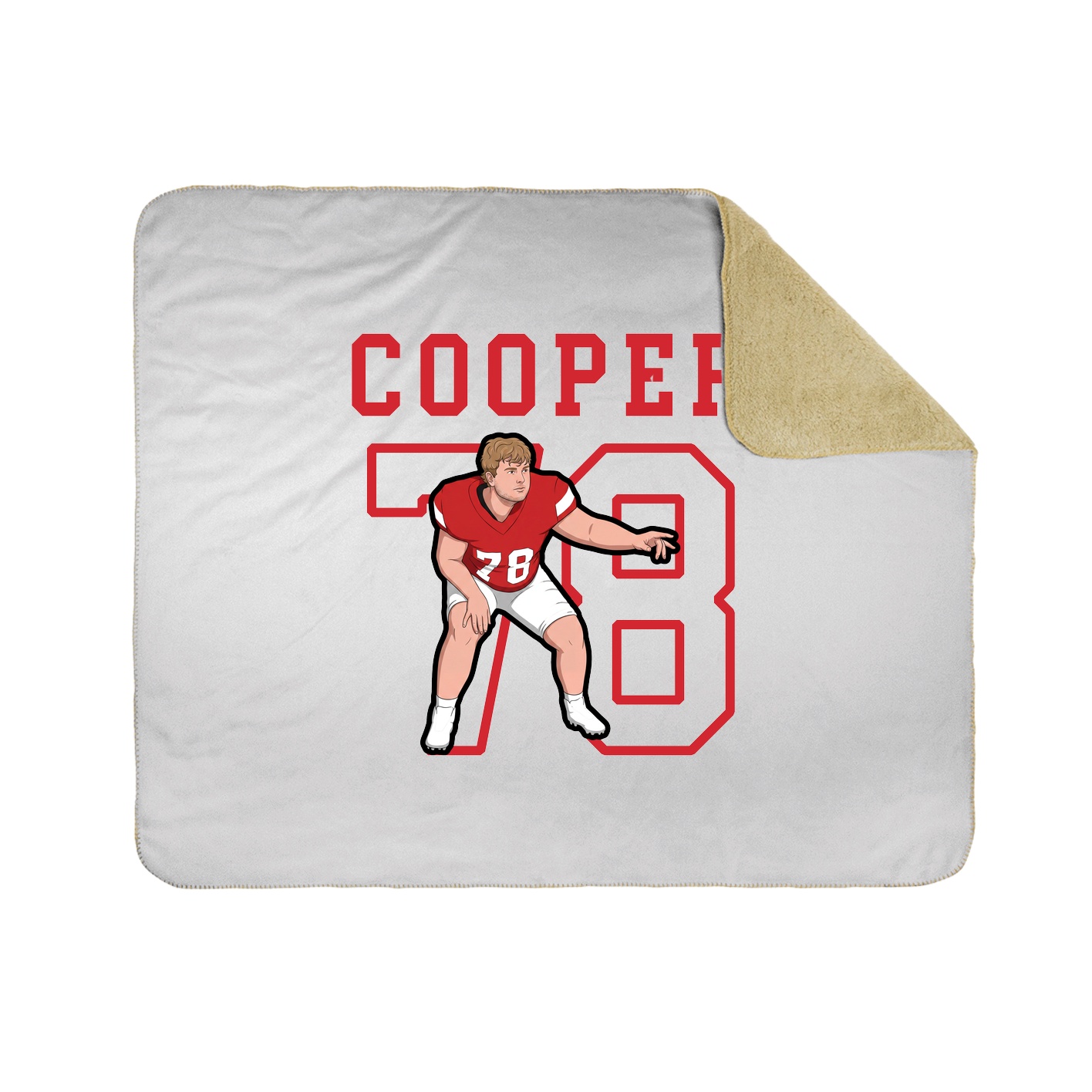 Throw Blanket — Shirsey in White